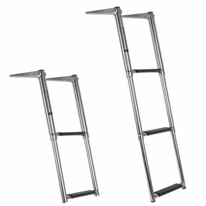 Telescopic ladders, Stainless Steel